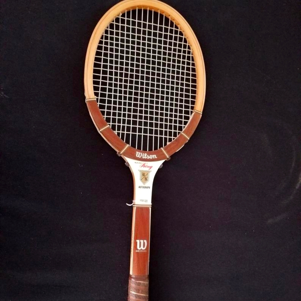 Billie Jean King vintage wilson tennis racket